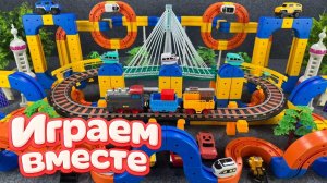Игрушечные машинки и трасса! мультики про машинки, гонки на машинах, детские, гонки машинки №7
