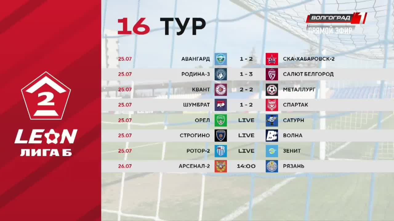 LIVE: Волгоград 1 смотреть онлайн