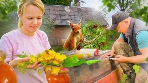 НАЛЁТ НА ЛИПОВЫЙ ХУТОР: ВОССТАНОВЛЕНИЕ ДЕРЕВЯННОЙ ЛОДКИ. ПАТИССОНЫ В МАРИНАДЕ И ВАРЕНЬЕ ИЗ КАБАЧКА!