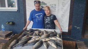 Улов карпа на 32 кг в большом водоёме