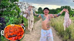 Свиные кишки, язык и уши — это очень вкусно