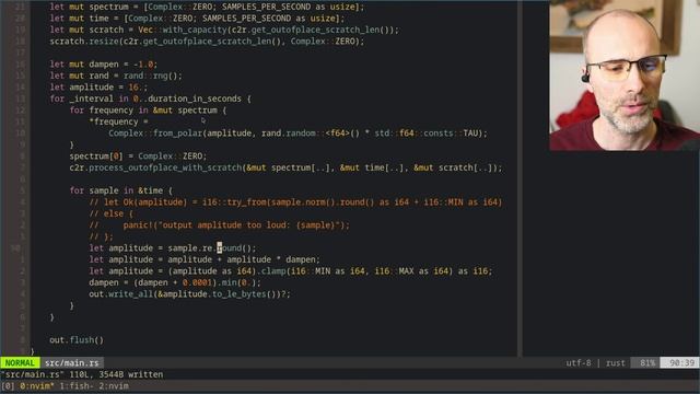 impl Rust WAV noise generator