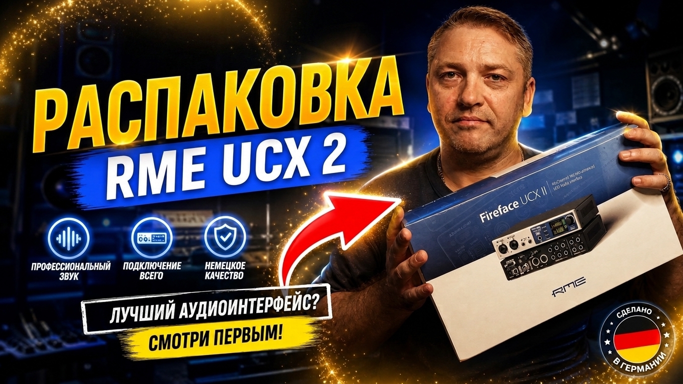 Распаковка. Аудиоинтерфейс RME UCX 2