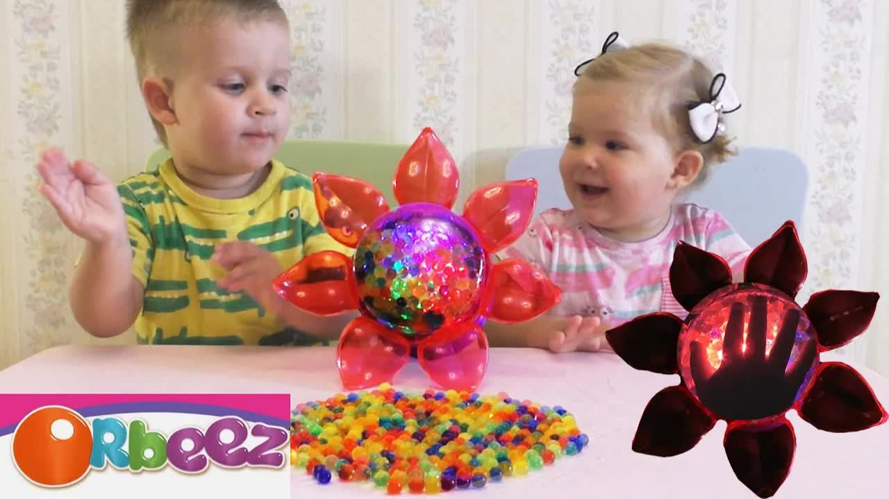 ★ ОРБИЗ светильник с разноцветными шариками «Волшебный цветок» ORBEEZ ночник FLOWER POWER LIGHT SHOW смотреть онлайн