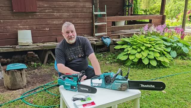 Аккумуляторная электропила Makita DUC 204 и Makita DUC 353 смотреть онлайн