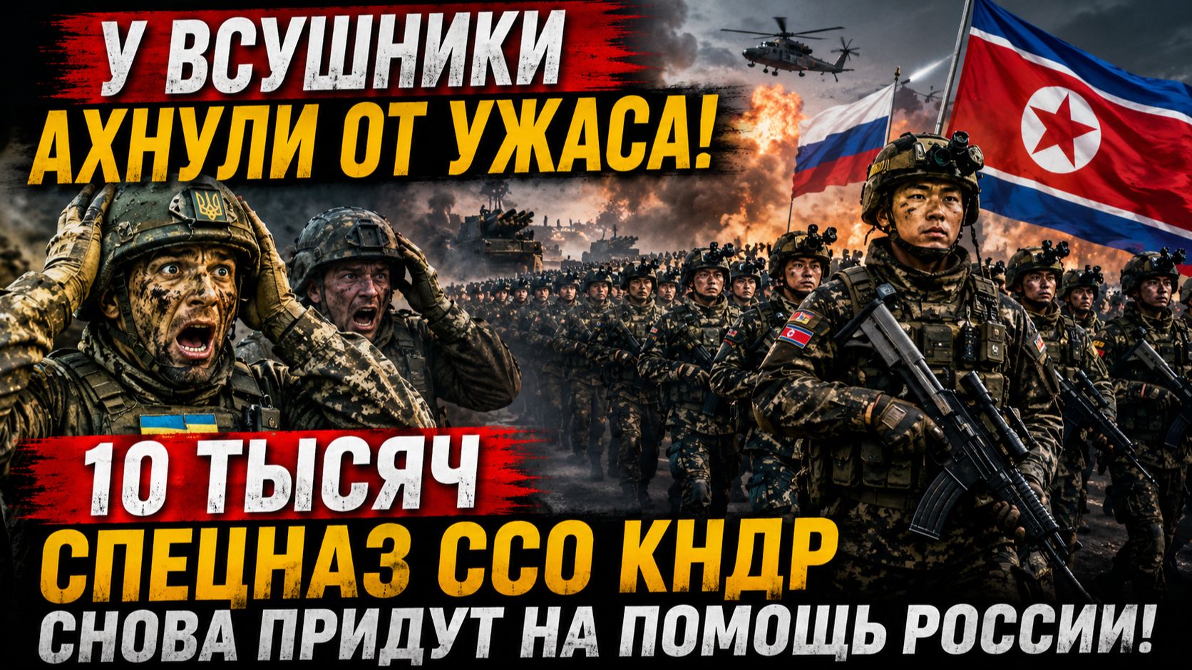 У ВСУШНИКИ АХНУЛИ ! 10 тысяч Спецназ ССО КНДР снова придут на помощь России