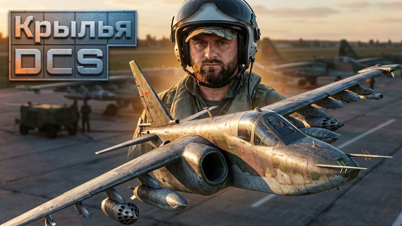 DCS. Су-25 ГРАЧ. Атмосферные боевые вылеты смотреть онлайн