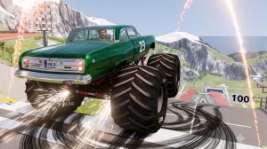 Эпичные высокоскоростные прыжки на автомобиле – BeamNG.Drive