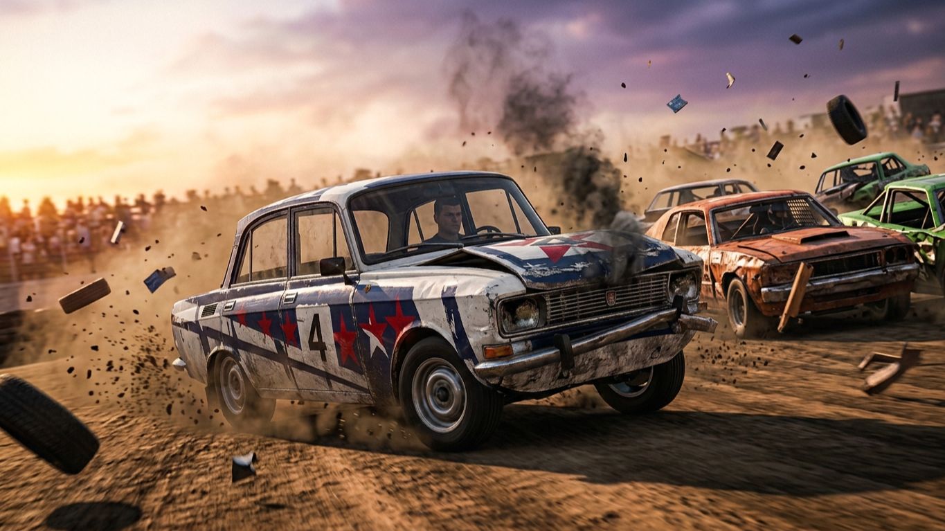 FlatOut 1 | Moskvitch | 2
