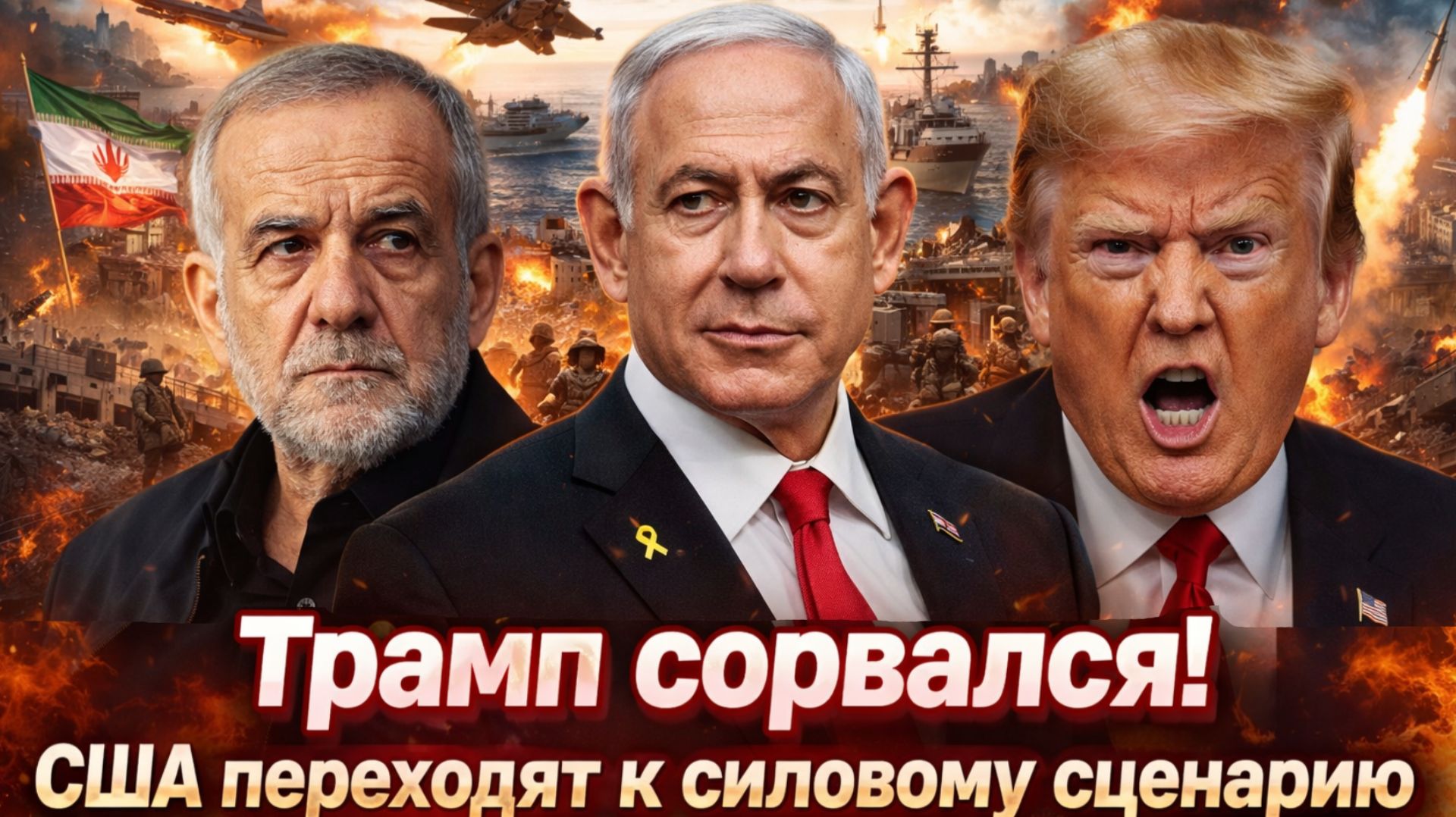 "Терпение Трампа лопнуло! Мирный план с Ираном уничтожен — впереди новая эскалация// смотреть онлайн
