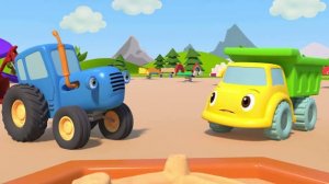 СИНИЙ ТРАКТОР 🚜🚜🚜 И МАШИНКИ 🚗