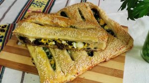 Потрясающе вкусный и ПРОСТОЙ ПИРОГ ИЗ СЛОЕНОГО ТЕСТА. Вы будете в восторге!