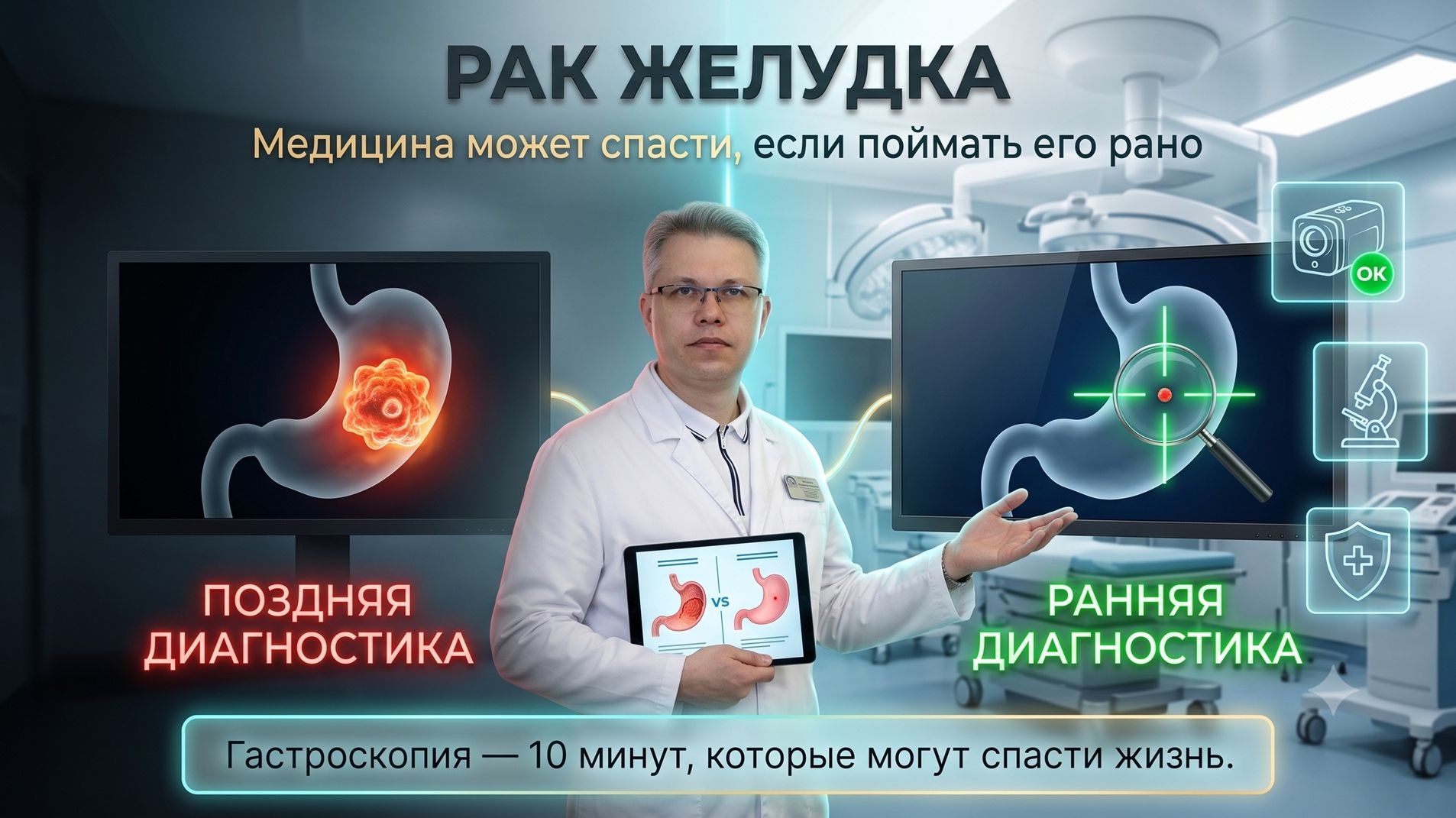 Рак желудка: убивает, даже когда ничего не болит