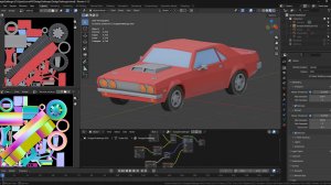 Моделирования автомобиля для компьютерной игры в Блендер 5.1. Запекание