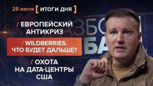 Европейский антикриз. Wildberries — что будет дальше? Охота на дата-центры США — итоги 25 июля