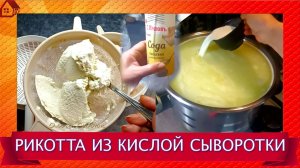 Сыворотка перекисла, а рикотты хочется! Что делать? Рикотта из кислой сыворотки