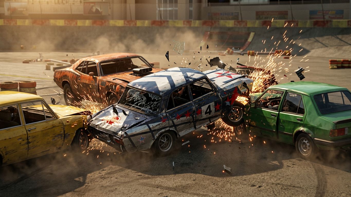 FlatOut 1 | Moskvitch | 1