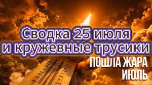 Сводка 25 июля и кружевные трусики