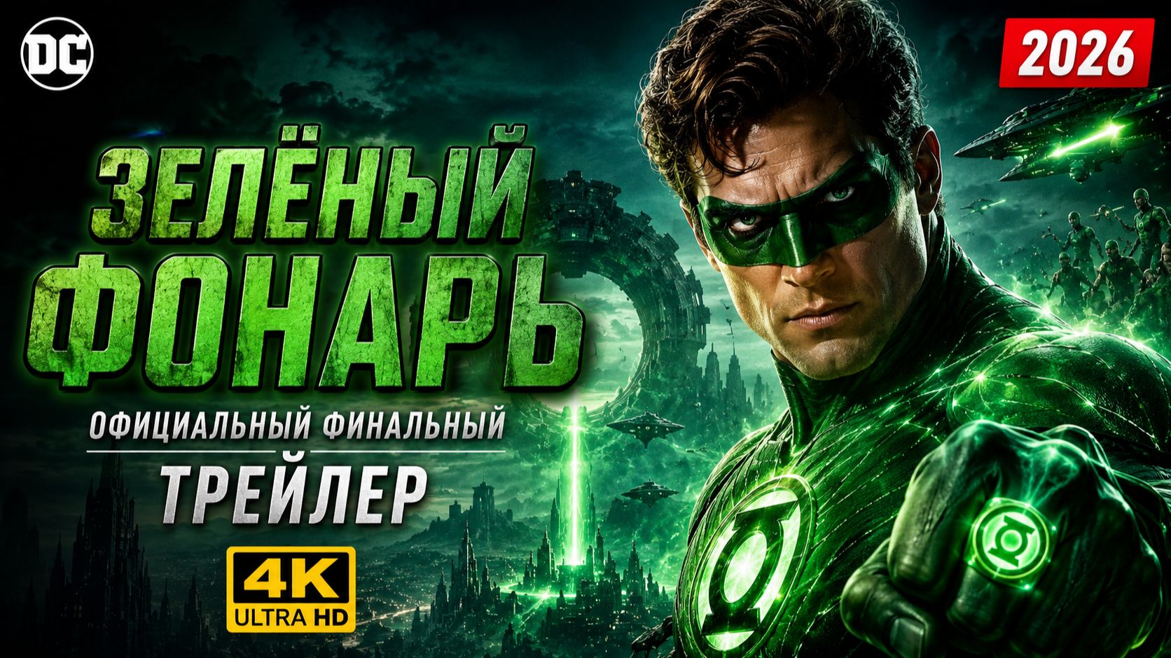ЗЕЛЁНЫЙ ФОНАРЬ (2026) — Официальный финальный трейлер | Русская версия | DC смотреть онлайн