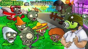 Растения против Зомби Mod Zomplant vs. Zombotany Plants vs. Zombies Survial Day (2-7 / 9)