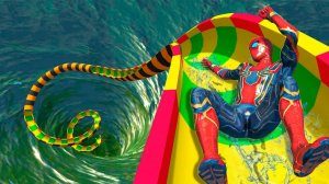 Тест сохранения инерции Человека-паука на скелетных мешах в GTA 5