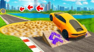 КАК ДАЛЕКО ТАЧКА СМОЖЕТ ПРОЕХАТЬ ЧЕРЕЗ ГИГАНТСКУЮ МИСКУ С ХЛОПЬЯМИ В ГТА 5 ?