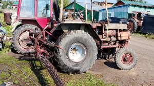 Дефектовка косилки КЗН и прессподборщика 0850 после работы .