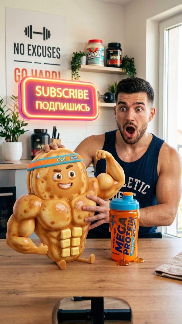 Налил ПРОТЕИН на Блинчик... Он ПРЕВРАТИЛСЯ В КАЧКА! 😱💪