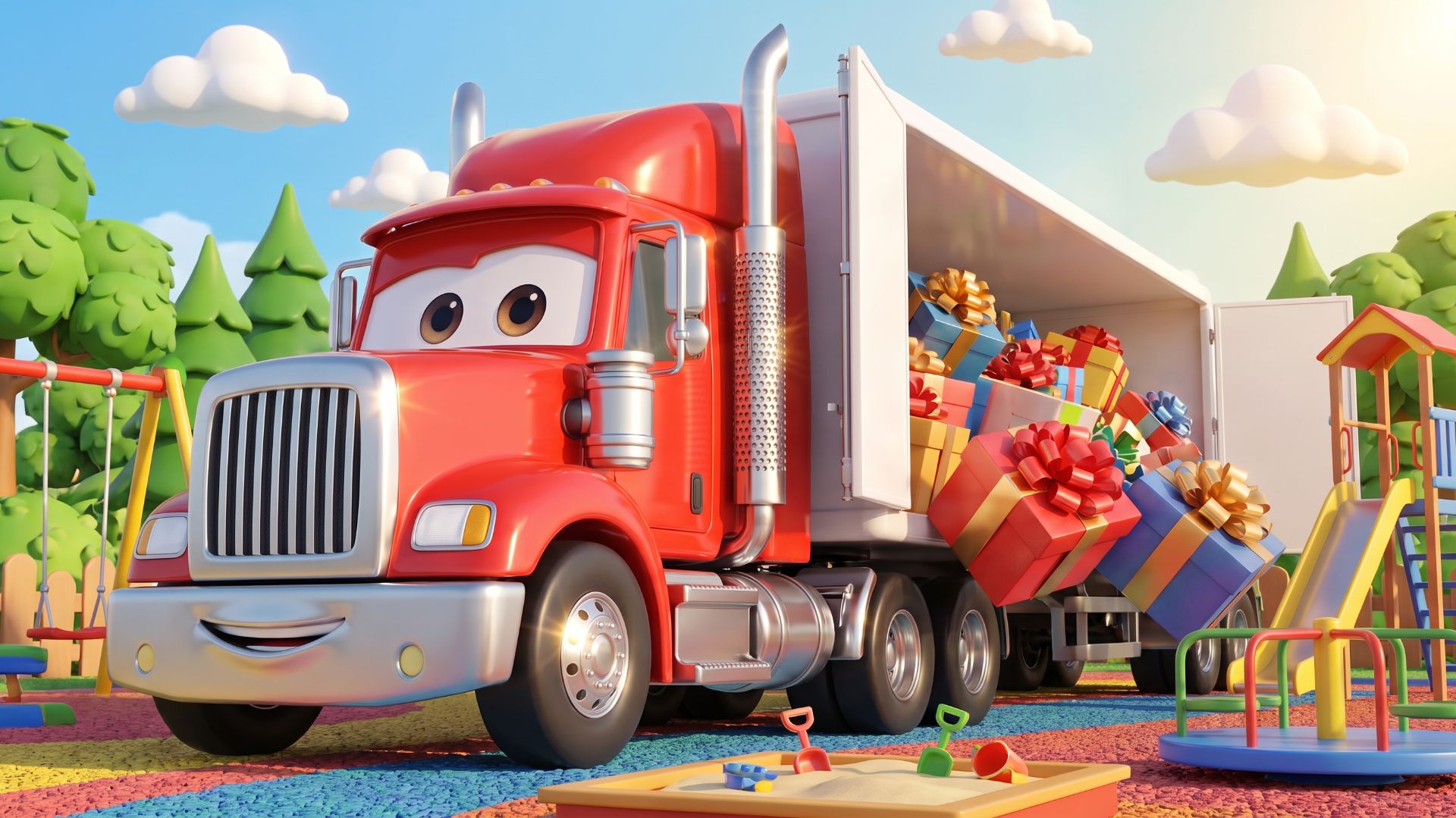 Огромная Фура везет сюрприз! 🚛 Развивающая песенка | Мульти Двор
