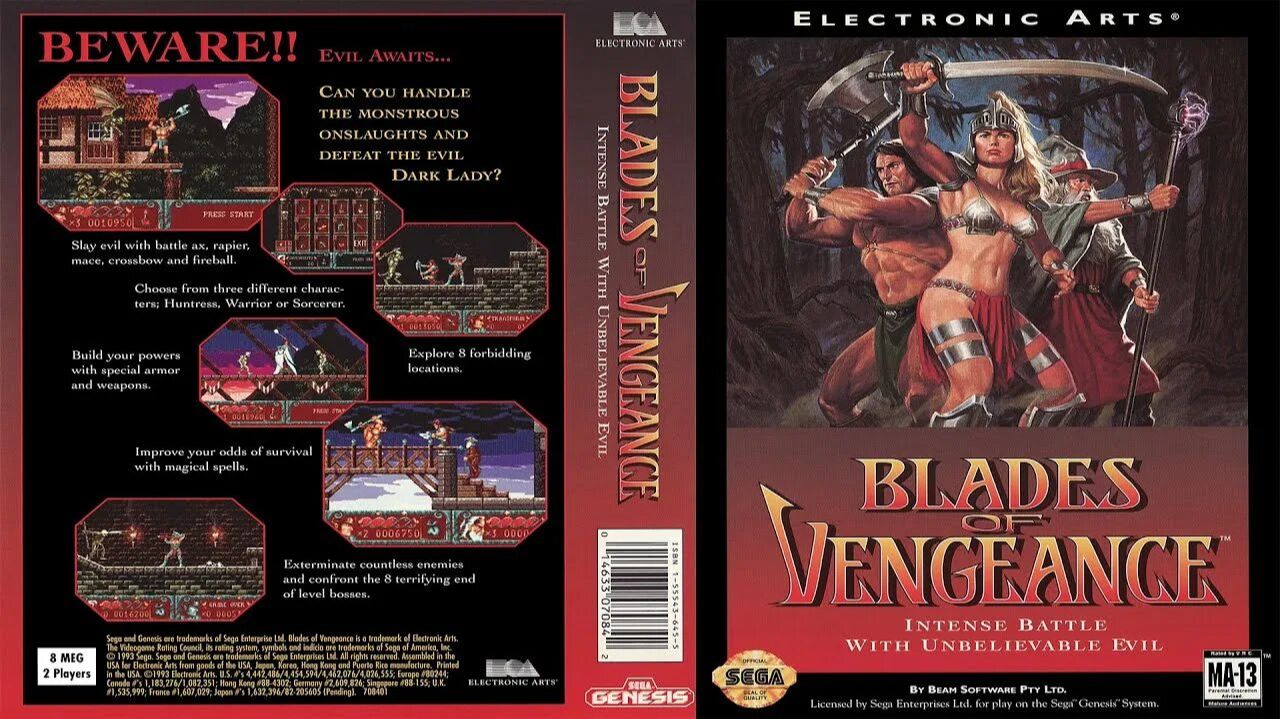 Blades of Vengeance (Genesis) смотреть онлайн