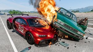 Высокоскоростные автомобильные аварии - BeamNG.Drive