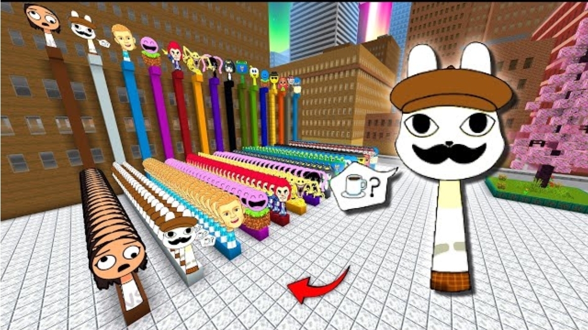 СПРУНКИ БАРНИ (В ГОСПИТАЛЕ С ЖИВОТНЫМИ ) В МОДИФИКАЦИИ Colored Lines МАЙНКРАФТ PE MOD смотреть онлайн