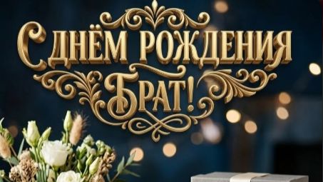 С днем рождения, брат! Трогательное поздравление от сестры с красивой музыкой 💙