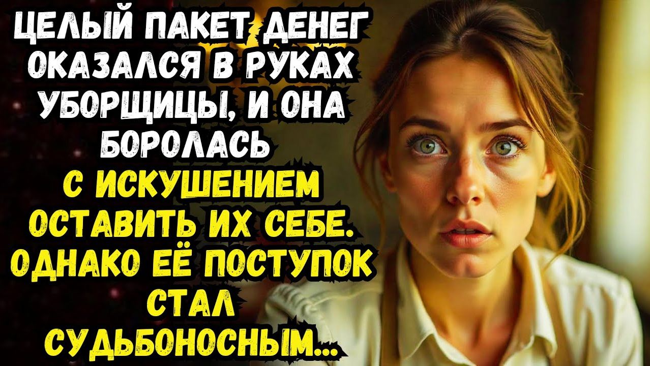 Истории из жизни |Уборщица нашла целый пакет денег | Аудио рассказы | Жизненные истории