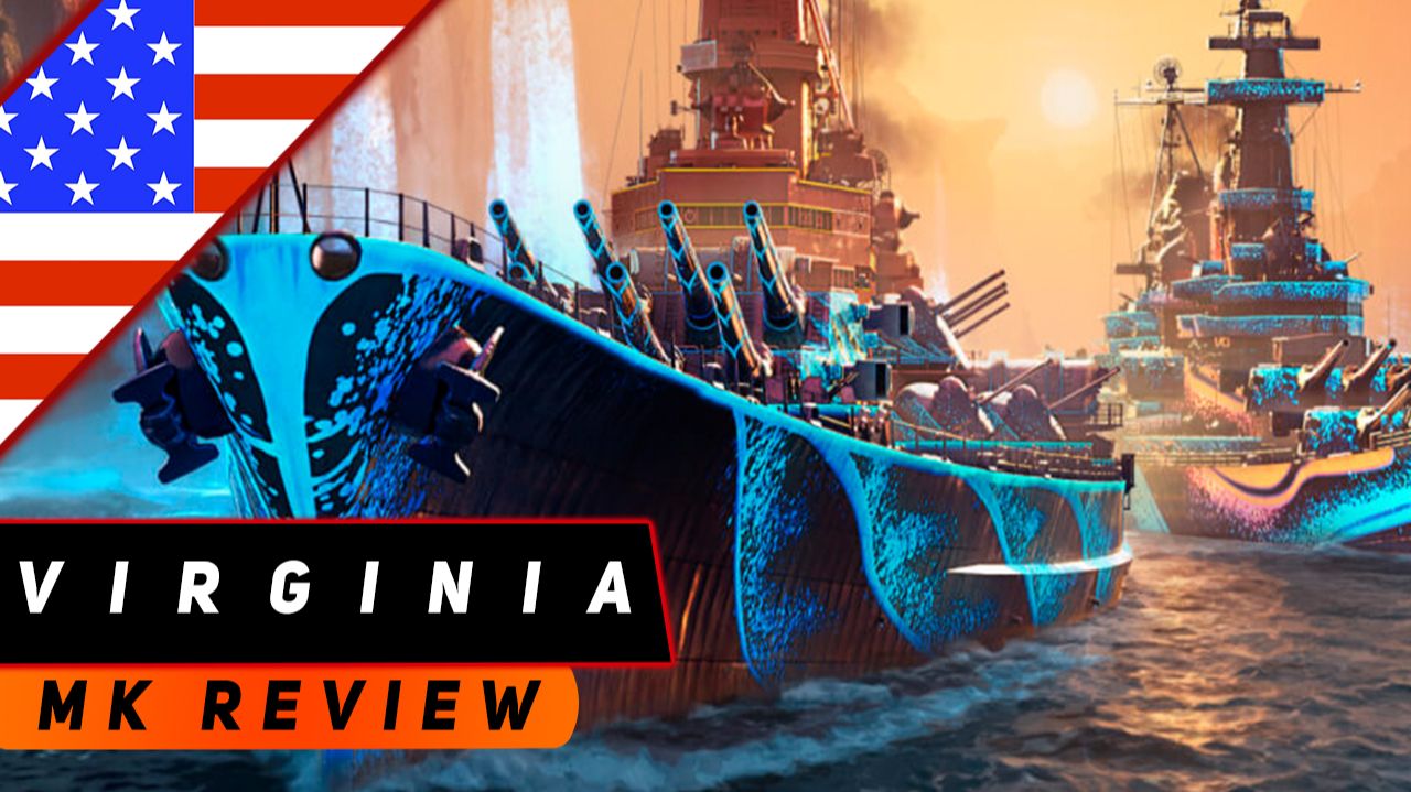 ЛИНКОР VIRGINIA! ЛУЧШЕЕ ПОЛУБРОНЕБОЙНОЕ ПМК С УРОНОМ ПО ЧЕТЫРЕ ТЫСЯЧИ?! МИР КОРАБЛЕЙ