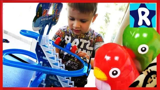 ★ Jolly Penguin Race Track Игра Трек Гонки Пингвинов Распаковка Penguin Race toy unboxing and review смотреть онлайн
