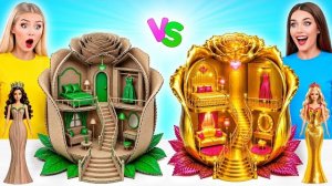 Строим Удивительный Кукольный Домик Дорогой vs Дешевый Челлендж | Война Пранков