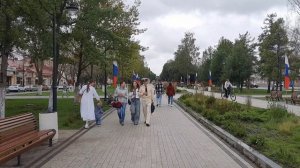 Не большой   променад по городу в честь  праздника )))