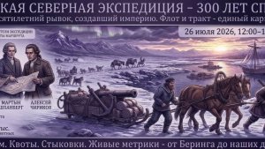 26.07.26 ДОРОГОЮ ПЕТРА: ПО СЛЕДАМ ВЕЛИКИХ ЭКСПЕДИЦИЙ РОССИЙСКОЙ ИМПЕРИИ — ТРИСТА ЛЕТ СПУСТЯ