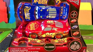 Тачки Молния Маквин Трансформер Мультики про Машинки Распаковка Игрушек Cars Lightning McQueen Toys