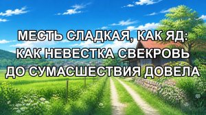 Месть сладкая, как яд: как невестка свекровь до сумасшествия довела