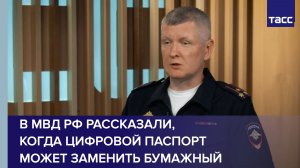В МВД РФ рассказали, когда цифровой паспорт может заменить бумажный