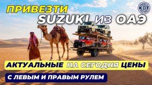 Цены на ввоз Suzuki из ОАЭ 🐪 Актуальный обзор