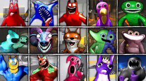 Все JUMPSCARES - Сад Банбана 1, 2, 3, 4, 5, 6, 7, 8, 0 в BARRY'S PRISON RUN!(Полная игра)