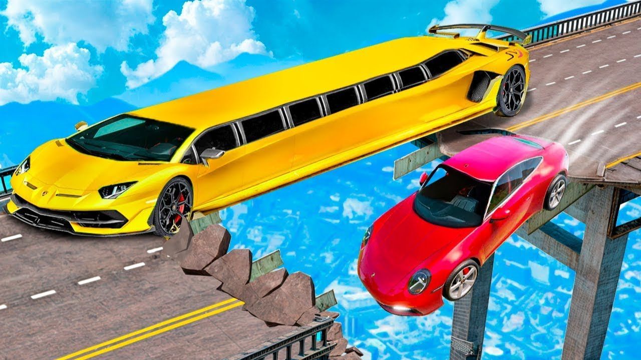СМОЖЕТ ЛИ ТАЧКА ПЕРЕЛЕТЕТЬ СЛОМАННЫЙ МОСТ В ГТА 5 ? - ЭКСПЕРИМЕНТ В GTA 5 смотреть онлайн