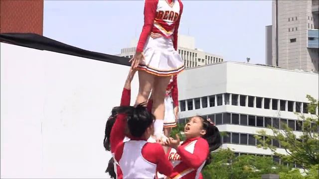 チア 箕面自由学園中学校 驚異のスゴ技連発！チアリーディング部 Jr. BEARS （feat LOVE BEARS ＆ FOSTER） 中之島まつり（大阪）