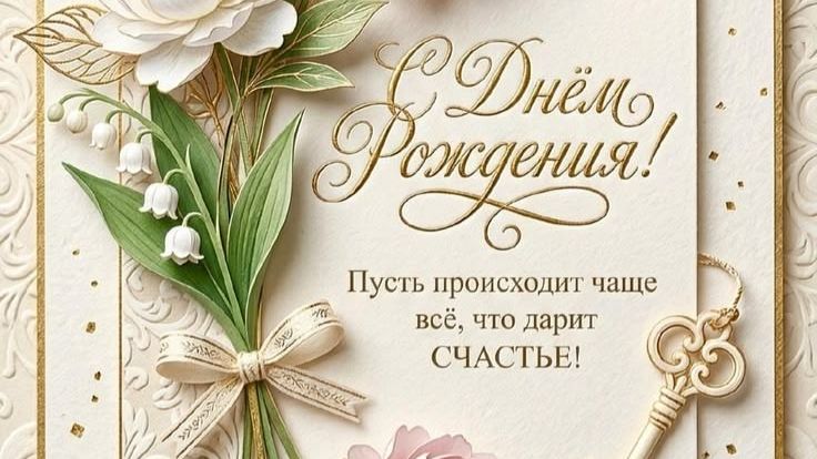 С днём рождения! Яркое красивейшее поздравление!