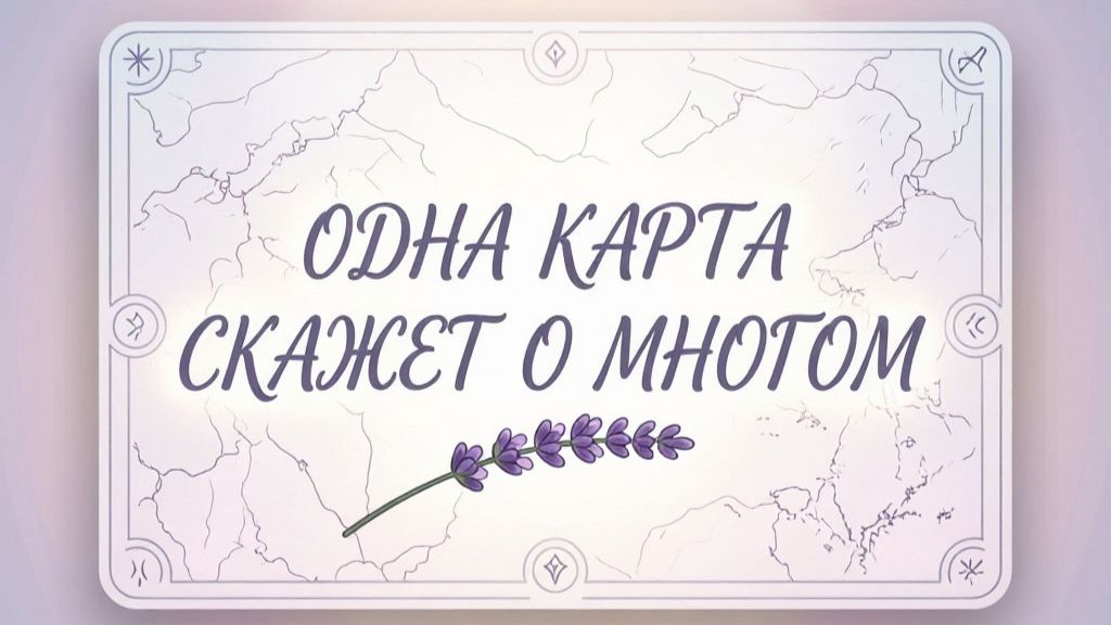 Одна карта скажет о многом