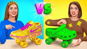 Бедная vs Богатая vs Ультра богатая еда Челлендж _ Кухонные Лайфхаки и Рецепты