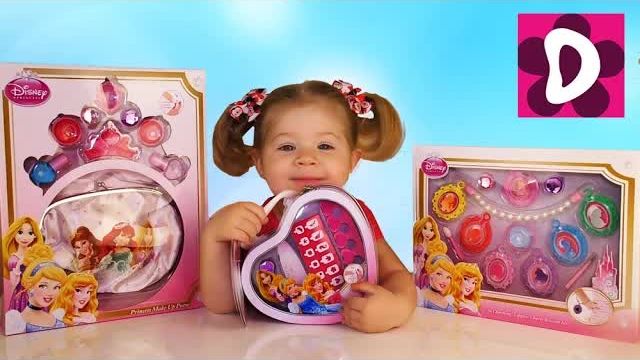 Чудо Подарки для Детей Детская Косметика Принцессы Диснея Disney Princess cosmetics MakeUp set смотреть онлайн